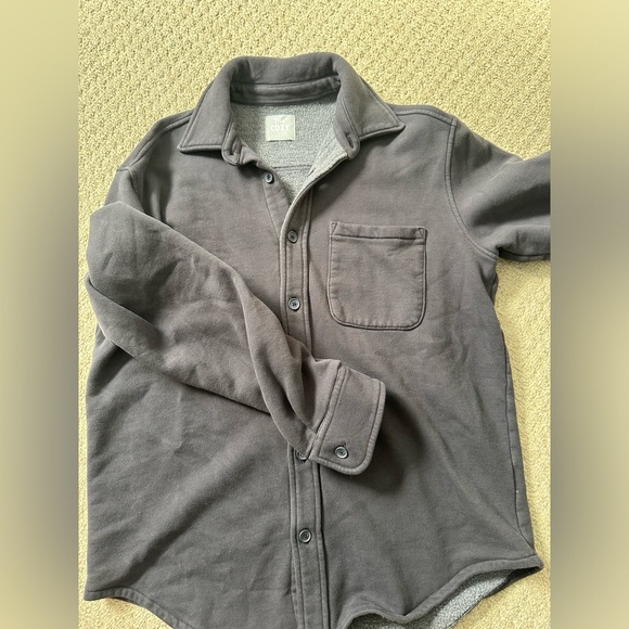 TNA Cozy Fleece Boyfriend Shirt - Small - Picture 3 of 5